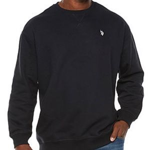 Mens U.S. Polo Assn.® Crew Neck Sweatshirt - Black - Size L NWT